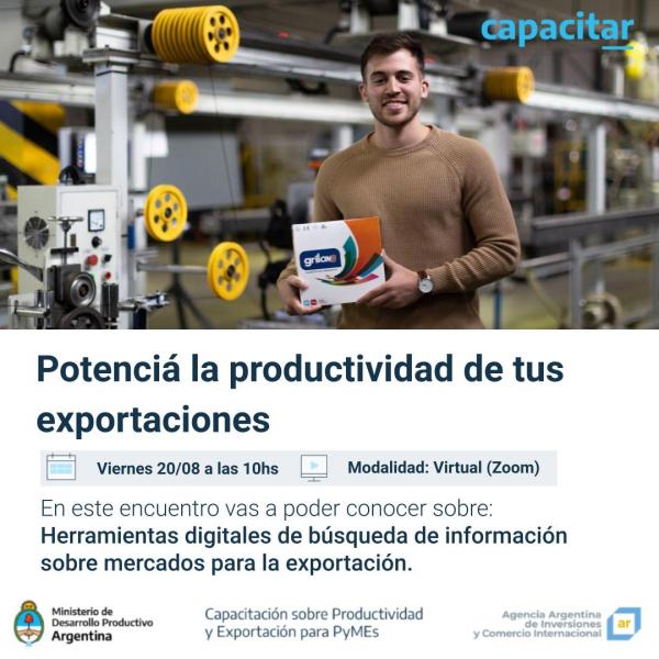 Capacitación sobre Productividad y Exportación para PyMEs